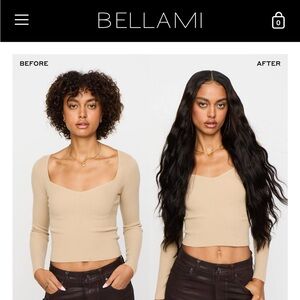 BELLAMI Black Hair Extensions 26 inch
